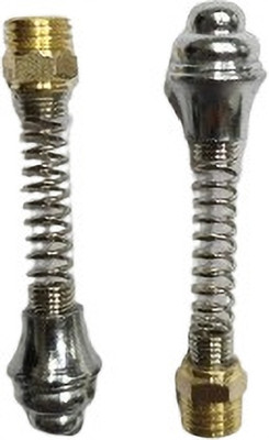 Bullkartzone HH-01 Universal Spring Mirror Nut Pair (Chrome Finish) Handle Bar(Gold, Silver)