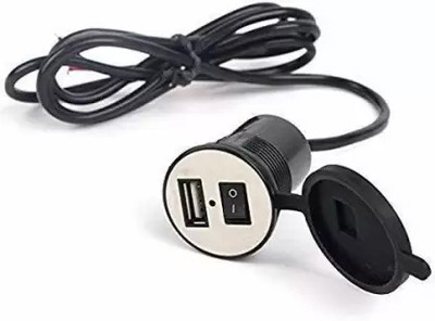 Aayatouch USB Mobile Charger for Bikes( Output : 5V-2.1A) (Waterproof with on/Off Switch) 5 A Bike Mobile Charger