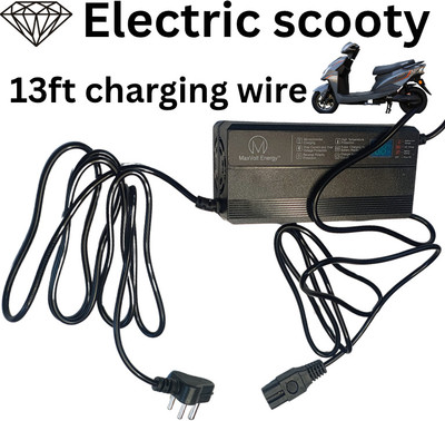 Crystalenergy Ev 72V4A, Universal, with Digital Display, Auto Cut-Off, Electric Scooter 4 A Bike Mobile Charger