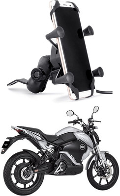 Enfield Works MultiFunctional Mobile Holder with USB Charger Mototrcycle Mobile Holder EW-562 2.1 A Bike Mobile Charger