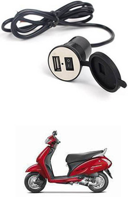 APICAL New Bike USB Charger Socket Power Outlet 5V 2 A for Activa i 12 A Bike Mobile Charger