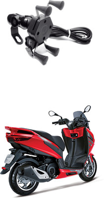 Enfield Works MultiFunctional Mobile Holder with USB Charger Mototrcycle Mobile Holder EW-650 2.1 A Bike Mobile Charger