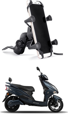 Enfield Works MultiFunctional Mobile Holder with USB Charger Mototrcycle Mobile Holder EW-490 2.1 A Bike Mobile Charger