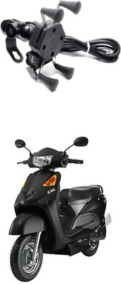 Enfield Works MultiFunctional Mobile Holder with USB Charger Mototrcycle Mobile Holder EW-664 2.1 A Bike Mobile Charger