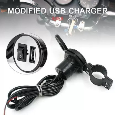 Aayatouch USB Mobile Charger for Bikes and Cars. (Fast Charging Output : 5V) Black . 2 A 5 A Bike Mobile Charger