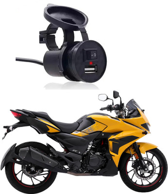 Shopone Mono USB Charger Socket Power Outlet 5V 2 A for Xtreme 200 1.2 A Bike Mobile Charger