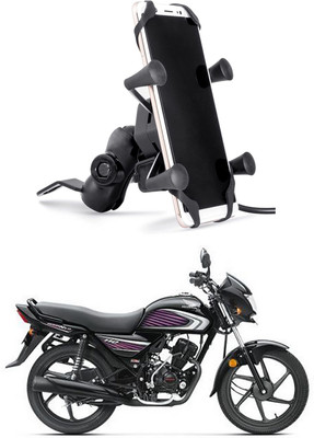 Enfield Works MultiFunctional Mobile Holder with USB Charger Mototrcycle Mobile Holder EW-513 2.1 A Bike Mobile Charger