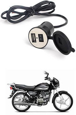 APICAL New Bike USB Charger Socket Power Outlet 5V 2 A for Splendor Plus 12 A Bike Mobile Charger