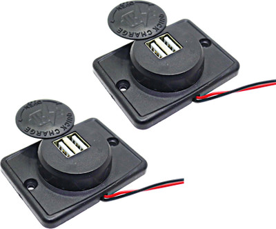 Electronics Crafts DC Mobile charger 12/24 volt comman output 5.2 v pack of 2, 3.2 A Bike Mobile Charger