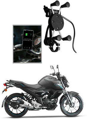 Enfield Works MultiFunctional Mobile Holder with USB Charger Mototrcycle Mobile Holder EW-143 2.1 A Bike Mobile Charger