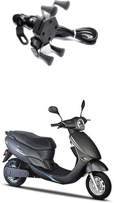 Enfield Works MultiFunctional Mobile Holder with USB Charger Mototrcycle Mobile Holder EW-616 2.1 A Bike Mobile Charger