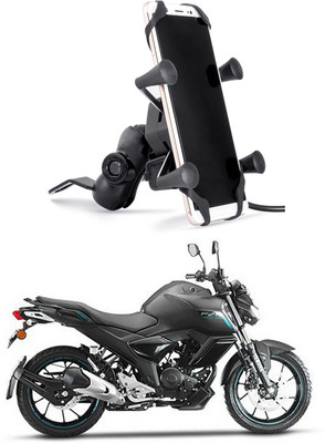 Enfield Works MultiFunctional Mobile Holder with USB Charger Mototrcycle Mobile Holder EW-466 2.1 A Bike Mobile Charger
