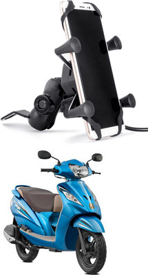 Enfield Works MultiFunctional Mobile Holder with USB Charger Mototrcycle Mobile Holder EW-484 2.1 A Bike Mobile Charger