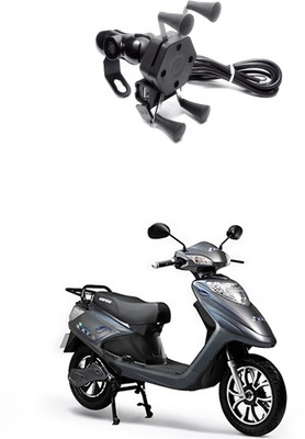 Enfield Works MultiFunctional Mobile Holder with USB Charger Mototrcycle Mobile Holder EW-623 2.1 A Bike Mobile Charger