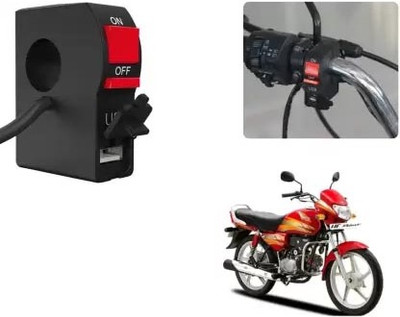 Aayatouch Universal LED Fog Lights Switch with USB Charging 89 1 A 1 A Bike Mobile Charger