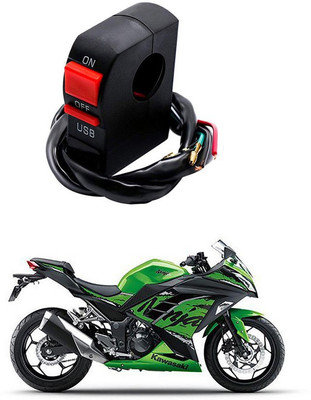 Enfield Works Bike Handle Bar Universal Switch With USB EW-1133 2 A Bike Mobile Charger