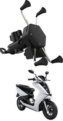 Enfield Works X-Grip Mobile Holder With USB Charger For Bike EW-1167 Bike Mobile Holder(Black)