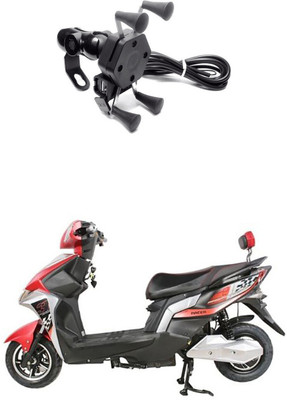Enfield Works MultiFunctional Mobile Holder with USB Charger Mototrcycle Mobile Holder EW-593 2.1 A Bike Mobile Charger