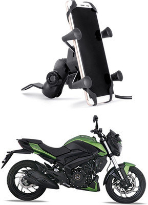 Enfield Works MultiFunctional Mobile Holder with USB Charger Mototrcycle Mobile Holder EW-554 2.1 A Bike Mobile Charger