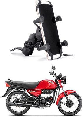 Enfield Works MultiFunctional Mobile Holder with USB Charger Mototrcycle Mobile Holder EW-457 2.1 A Bike Mobile Charger