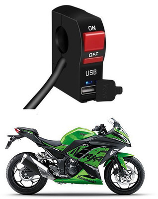 Enfield Works Bike Handle Bar Universal Switch With USB EW-905 2 A Bike Mobile Charger