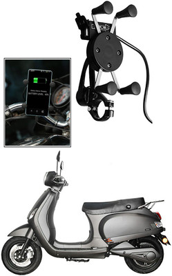 Enfield Works MultiFunctional Mobile Holder with USB Charger Mototrcycle Mobile Holder EW-189 2.1 A Bike Mobile Charger