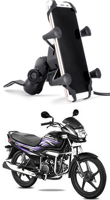Enfield Works MultiFunctional Mobile Holder with USB Charger Mototrcycle Mobile Holder EW-458 2.1 A Bike Mobile Charger