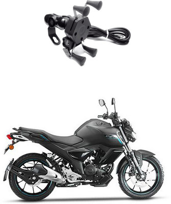 Enfield Works MultiFunctional Mobile Holder with USB Charger Mototrcycle Mobile Holder EW-615 2.1 A Bike Mobile Charger
