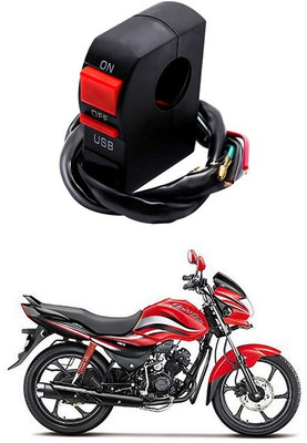 Enfield Works Bike Handle Bar Universal Switch With USB EW-17 2 A Bike Mobile Charger