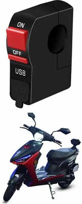 Aayatouch Bike Headlight On-Off Switch_T001_With USB Charging Capability 2 A 2 A Bike Mobile Charger