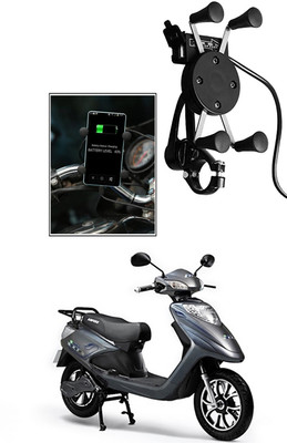 Enfield Works MultiFunctional Mobile Holder with USB Charger Mototrcycle Mobile Holder EW-205 2.1 A Bike Mobile Charger