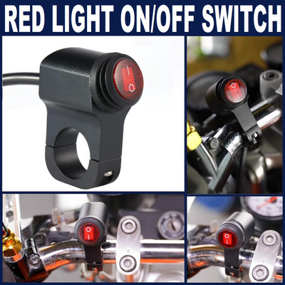 AIRSKY Motorcycle Handlebar Switch Button For Headlight, Brake Fog Light ON Off Switch 16 A Bike Mobile Charger