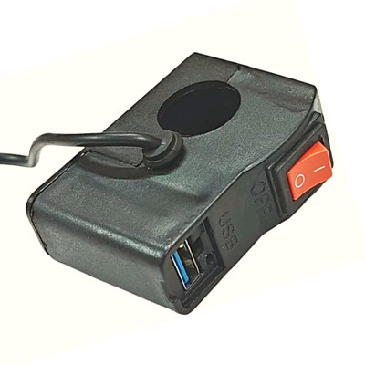 Electronics Crafts 12/24 volt Bike USB Charger Socket Power Outlet 5V 2 A Bike Mobile Charger