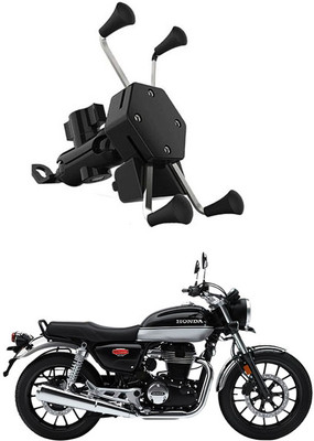 AYW Bike Mobile X-Grip Holder With Charger For Honda-Hness-cb350 Bike Mobile Holder(Black)