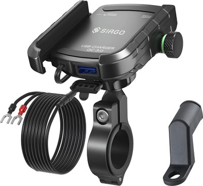 SIAGO S33C Universal Bike Mount Holder with 360 Degree Rotation Bike Mobile Holder(Black)