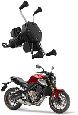 AYW Bike Mobile X-Grip Holder With Charger For Honda-CB650-R Bike Mobile Holder(Black)