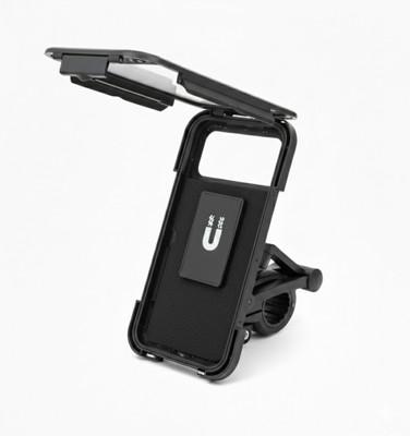 Spellbound Tech Universal Motorcycle Phone Mount, Waterproof 360° Rotating Mobile Holder Bike Mobile Holder(Black)
