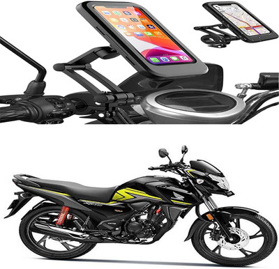 MS Wholesellar Waterproof Handlebar Phone Mount with Touchscreen Compati... Bike Mobile Holder(Black)