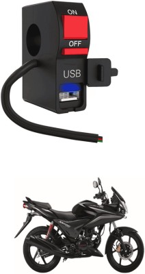 LOVMOTO Universal LED Fog Lights Switch with USB Charging 34 1 A Bike Mobile Charger