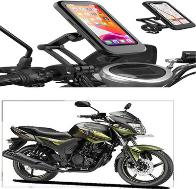 MS Wholesellar Handlebar Mobile Holder Waterproof Easy Installation Moun... Bike Mobile Holder(Black)