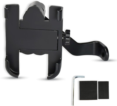 ANY KART Metal Rearview Mirror Mount bike Mobile Holder, 360° rotable Handlebar grip Bike Mobile Holder(Black)