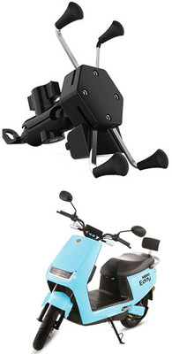 AYW Bike Mobile X-Grip Holder With Charger For Hero-Electric-Eddy Bike Mobile Holder(Black)