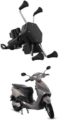 RKPSP Premium Bike Mobile X-Grip Holder With Charger For Hero-Electric-Optima-CX Bike Mobile Holder(Black)