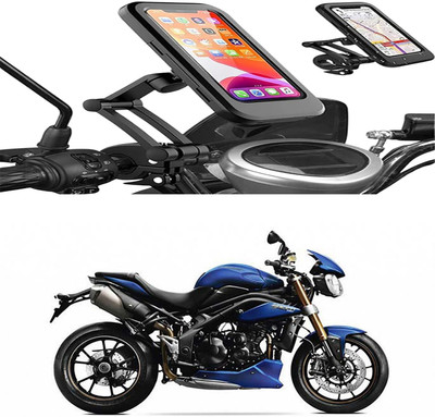 MS Wholesellar Shockproof Waterproof Bike Mobile Stand Secure Grip Anti-... Bike Mobile Holder(Black)