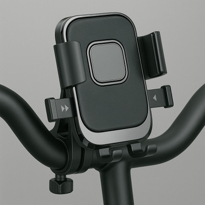 RZON Bike Mobile Holder without Charger Bike Mobile Holder(Black)