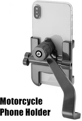 Wifton Wif-17-Aluminum Alloy Motorcycle Mobile Phone Holder Stand-X146 Bike Mobile Holder(Black)
