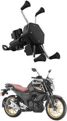 MATIES Waterproof & Premium Bike Mobile X-Grip Holder With Charger For Yamaha-FZ-S-FI Bike Mobile Holder(Black)