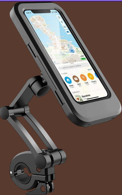 Galaxyway Bike Phone Mount Waterproof Phone Holder 360 Rotation_n19 Bike Mobile Holder(Black)