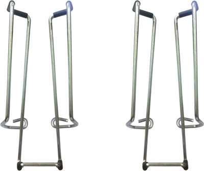 TCA Silver Metal Mobile Holder For Auto Rickshaw, Combo Pack of 2, Bike Mobile Holder(Silver)