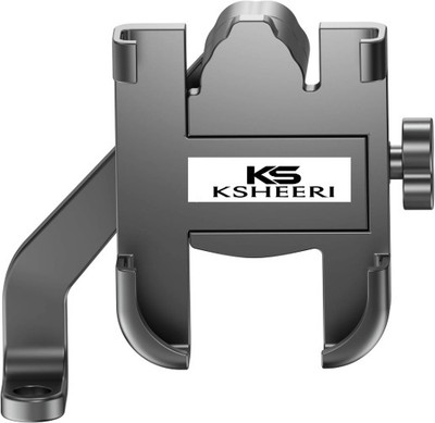 KSHEERI Universal Bike Mount Holder Metal Body 360 Degree Bike Mobile Holder (Black) Bike Mobile Holder(Black)